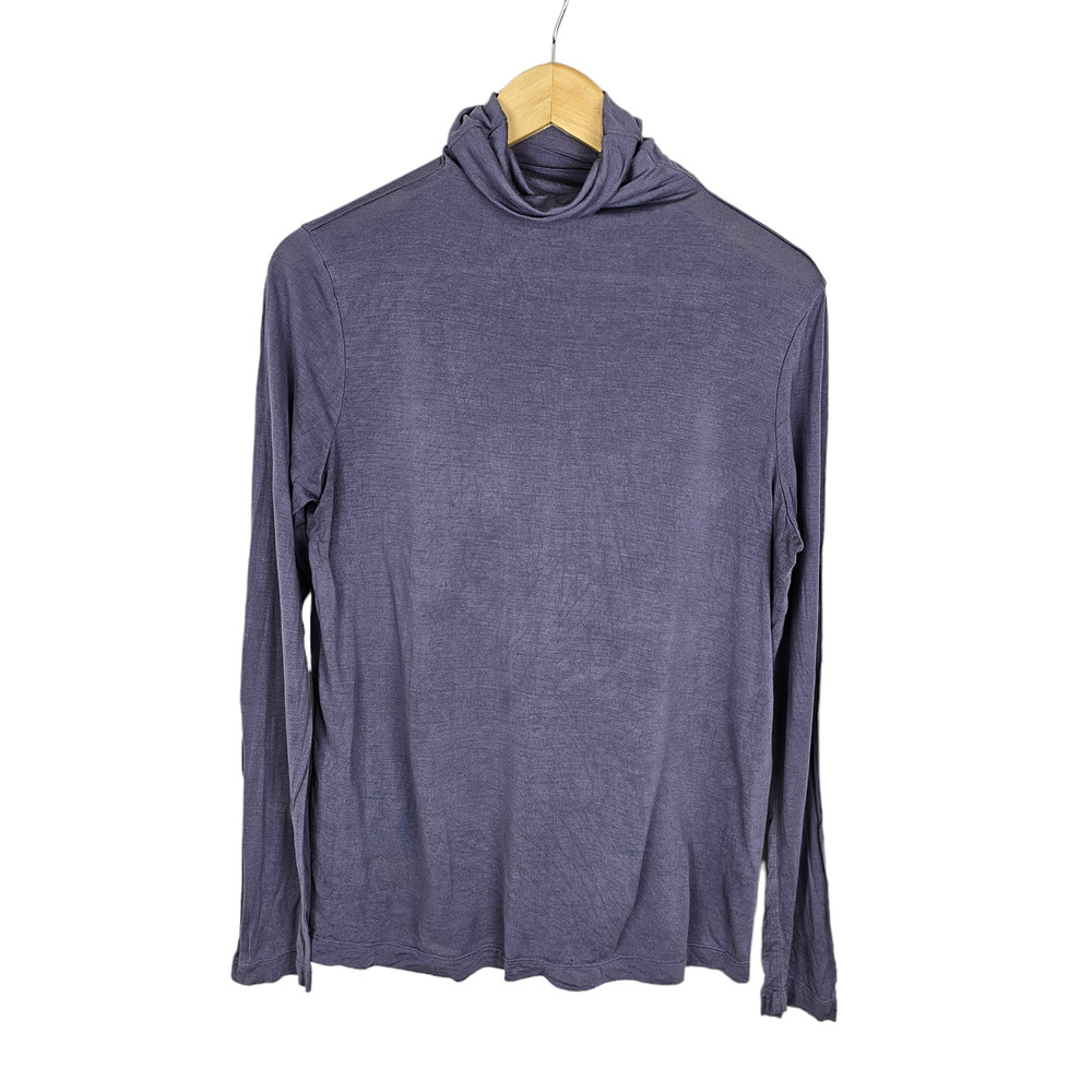 WinterSilks Dusty Lavender Turtleneck L